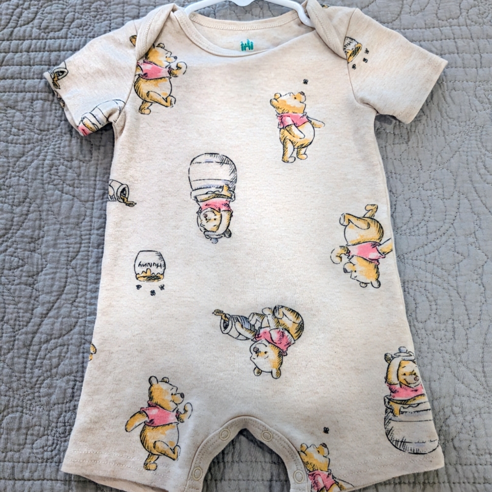 Disney Cream Winnie the Pooh Bodysuit 6-9 Months